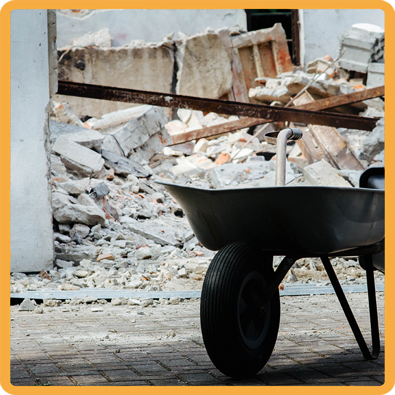 construction debris removal hero